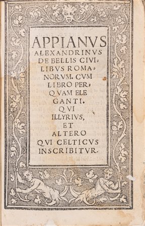 Alexandrinus Appianus - De bellis civilibus Romanorum, 1526