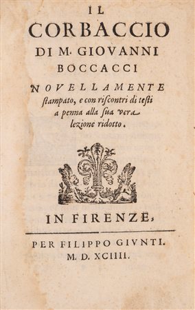Boccaccio, Giovanni - Il corbaccio di m. Giovanni Boccacci, 1594