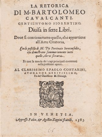Cavalcanti, Bartolomeo - La retorica, 1585