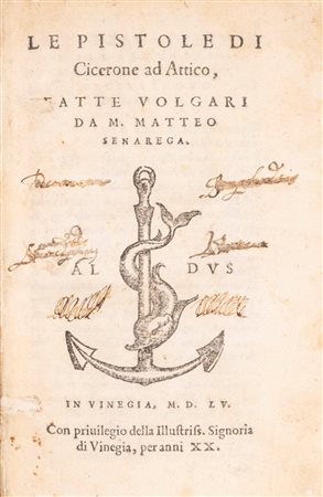 Cicerone, Marco Tullio - Le pistole di Cicerone ad Attico, 1555