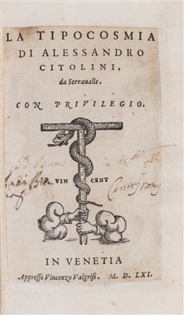 Alessandro Citolini - La Tipocosmia, 1561