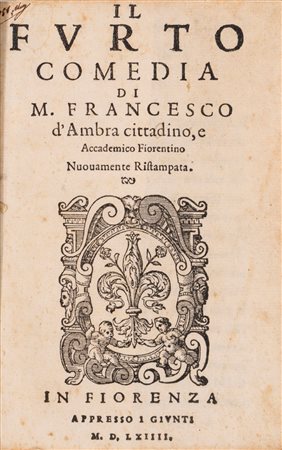 Francesco D'Ambra - Il Furto Comedia , 1564