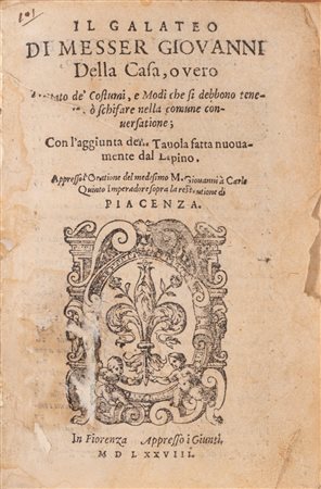 Della Casa, Giovanni - Il galateo di Messer Giovanni della Casa, 1578