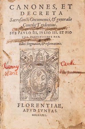 Canones, et Decreta sacrosancti oecumenici et generalis Concilii Tridentini, 1564