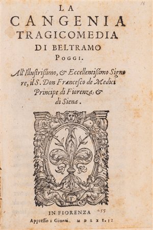 Beltramo Poggi - La Cangenia tragicomedia di Beltramo Poggi, 1561