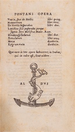 Giovanni Pontano - Pontani Opera, 1505