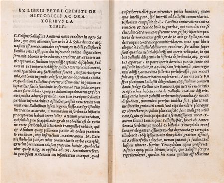Sallustio Crispo, Gaio - Hic erit, ut perhibent  doctorum corda virorum, primus Romana Crispus in historia, 1503