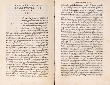 Sallustio Crispo, Gaio - Hic erit, ut perhibent doctorum corda virorum, primus Romana Crispus in Historia, 1503