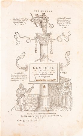 Jacob  Spiegel - Lexicon iuris civilis, per C. V. D. Iac. Spiegelium, postremò auctum & recognitum., 1564