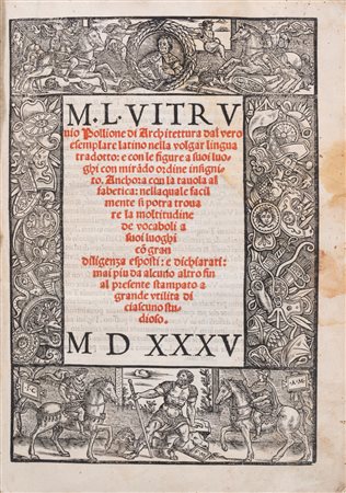 Vitruvio, Marco Pollione - Architettura dal vero, 1535