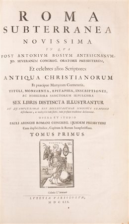 Paolo Aringhi - Roma Subterranea, 1659