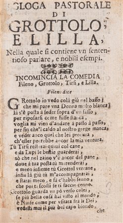 Egloga di Grottolo e Lilla, 1680