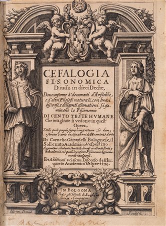 Cornelio Ghirardelli - Cefalogia fisonomica divisa in dieci deche, dove conforme a' documenti d'Aristotile, e d'altri filosofi naturali, con brevi discorsi, e diligenti osservationi si esaminano le fisonomie di cento teste humane, 1670