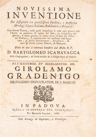 Bartolomeo Scanavacca - Novissima inventione per dissegnare con grandissima facilità, 1688