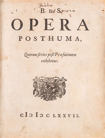 Baruch Spinoza - Opera posthuma, 1677