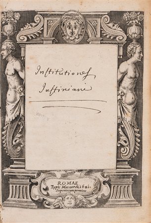 Giustiniano I [Imperatore Bizantino] - Institutiones Iustiniani, 1641