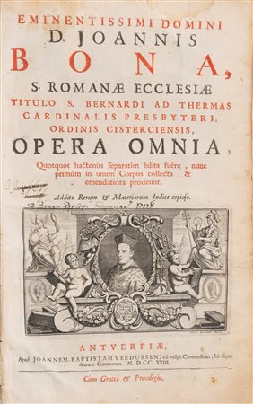 Giovanni Bona - Opera Omnia, 1723