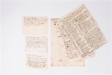 Nota originale delle Reliquie, 1780