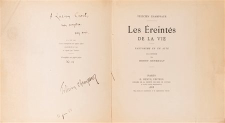 Félicien Champsaur - Les Ereintes de la vie, 1888