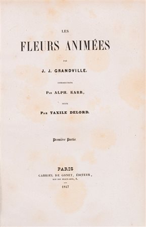 Grandville, Jean - Jacques - Les fluers animée, 1847