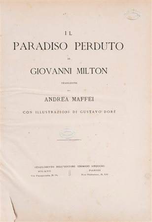 Milton, John - Il paradiso perduto, 1880