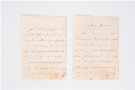 Umberto I Savoia - Lettera autografa e firmata, 1866