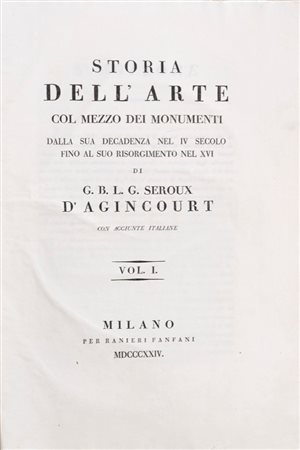Seroux d'Agincourt, Jean Baptiste - Storia dell'arte, 1824