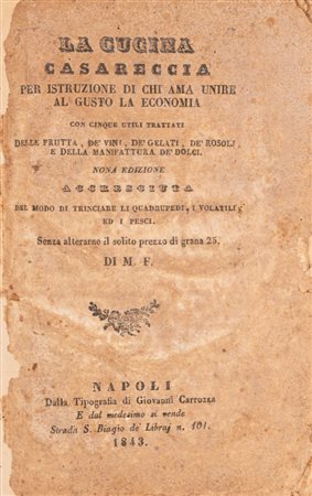 La cucina casareccia, 1843