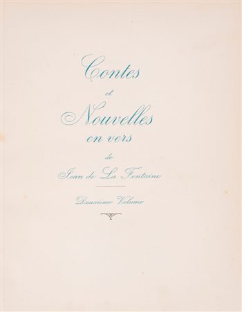 Jean de la Fontaine - Les Contes et nouvelles en vers, 1930