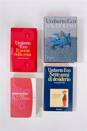 Umberto Eco (Alessandria 1932 - Milano 2016)  - Il nome della rosa - Sette anni di desiderio, cronache 1977-1983 - Baudolino, 1980