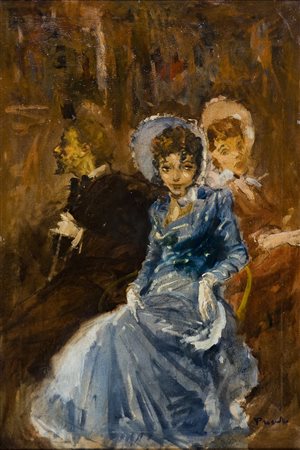 Cosimo Privato 1899-1971 Senza titolo Olio su tela cm 77x52 Firma in basso a...