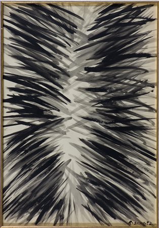 Raoul Schultz 1931-1971 Senza titolo Tecnica mista su carta cm 50x35 Firma in...