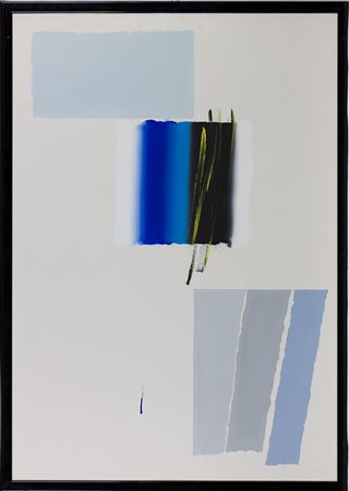 Ennio Finzi 1931 Senza titolo Olio su carta cm 100x70 Firma in basso a destra