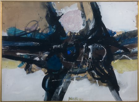 Edo Murtic 1921-2004 Senza titolo, 1963 olio, tempera e tecnica mista su...
