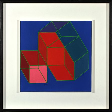 Achille Perilli 1927-2021 Affluente, 1981 Olio su tela cm 40x40 Firma sul...