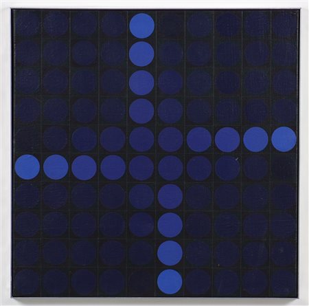 Hugo Demarco 1932-1995 Structur V, 1971 Olio su tela cm 40x40 Firma, data e...