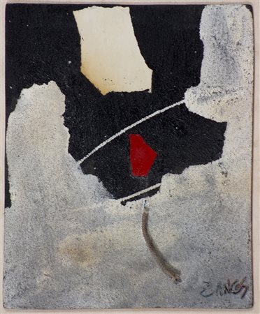 Herbert Zangs 1924-2003 Senza titolo Tecnica mista su cartone rigido con...