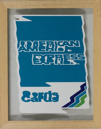 Raymond Hains 1926-2005 American express, 1987-1990 Serigrafia su pvc,...