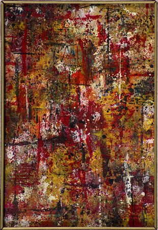 Ralph Rumney 1934-2002 Senza titolo, 1957 Olio su tavola cm 30x20 Firma e...