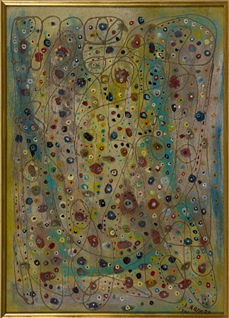 Aref Rayess 1928-2005 Senza titolo, 1961 Tecnica mista su cartone cm 70x50...