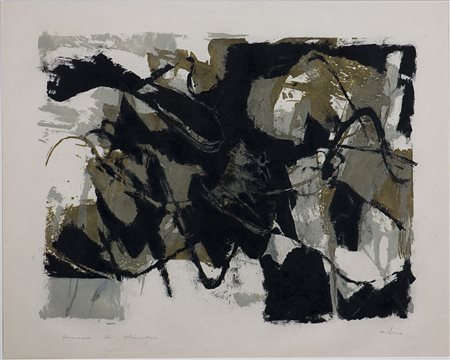 Afro 1912-1976 Sottobosco, 1959 Litografia su carta, es. prova di stampa cm...