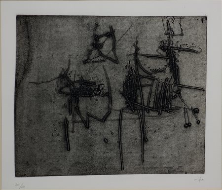 Afro 1912-1976 Lastra di piombo, 1968/69 Acquaforte e acquatinta su carta,...