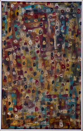 Aref Rayess 1928-2005 Senza titolo, 1960 Tecnica mista su cartone cm 59x38...