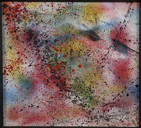 Vinicio Vianello 1923-1999 Senza titolo, 1953 Tecnica mista su cartone cm...