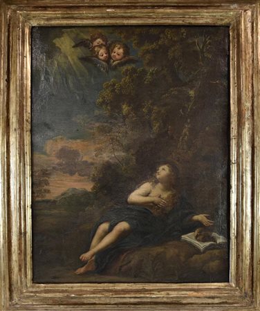 Scuola dell'Italia Centrale del XVII secolo MADDALENA olio su tela, cm 100x74