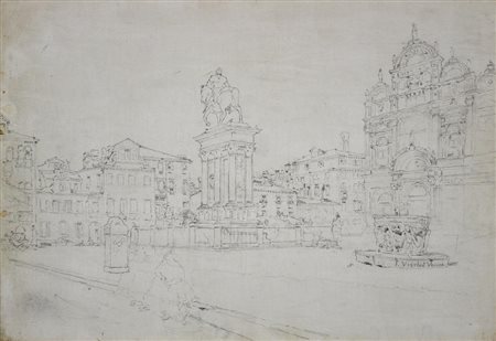 Frans Vervloet PIAZZA SAN PIETRO E PAOLO MONUMENTO A COLLEONI A VENEZIA...