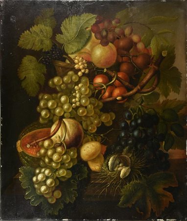 Scuola olandese della fine del XVII-inizi del XVIII secolo NATURA MORTA olio...