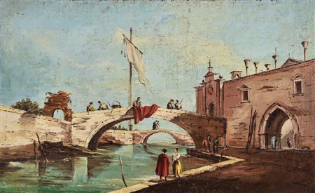 Scuola Italiana della fine del XIX - inizi XX secolo copia da Guardi Vincenzo...