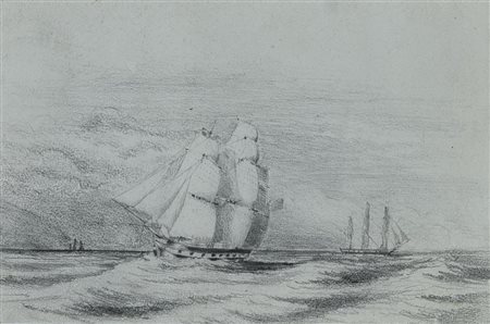 Scuola Inglese del XIX secolo SENZA TITOLO, 1840 grafite su carta, cm...