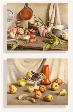 Francesco Rinone (Vercelli 1901 - !982), "Natura morta di frutta" - "Natura...